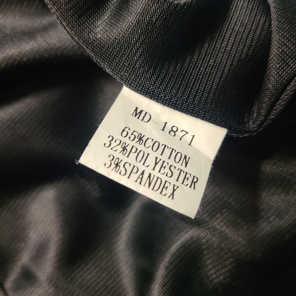 Mini Goth Cocktail Dress in Black w Blue Detail - Picture 8 of 16